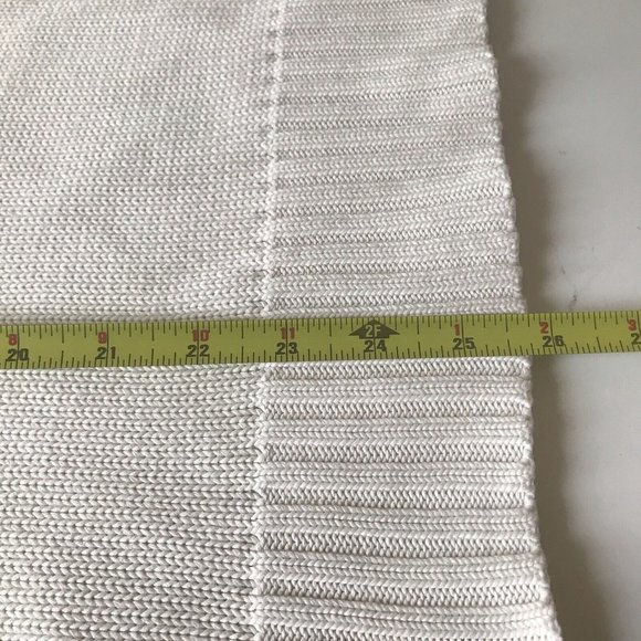 Lauren Ralph Lauren cream pullover sweater oversize toggle collar nautical sz L - Picture 8 of 8